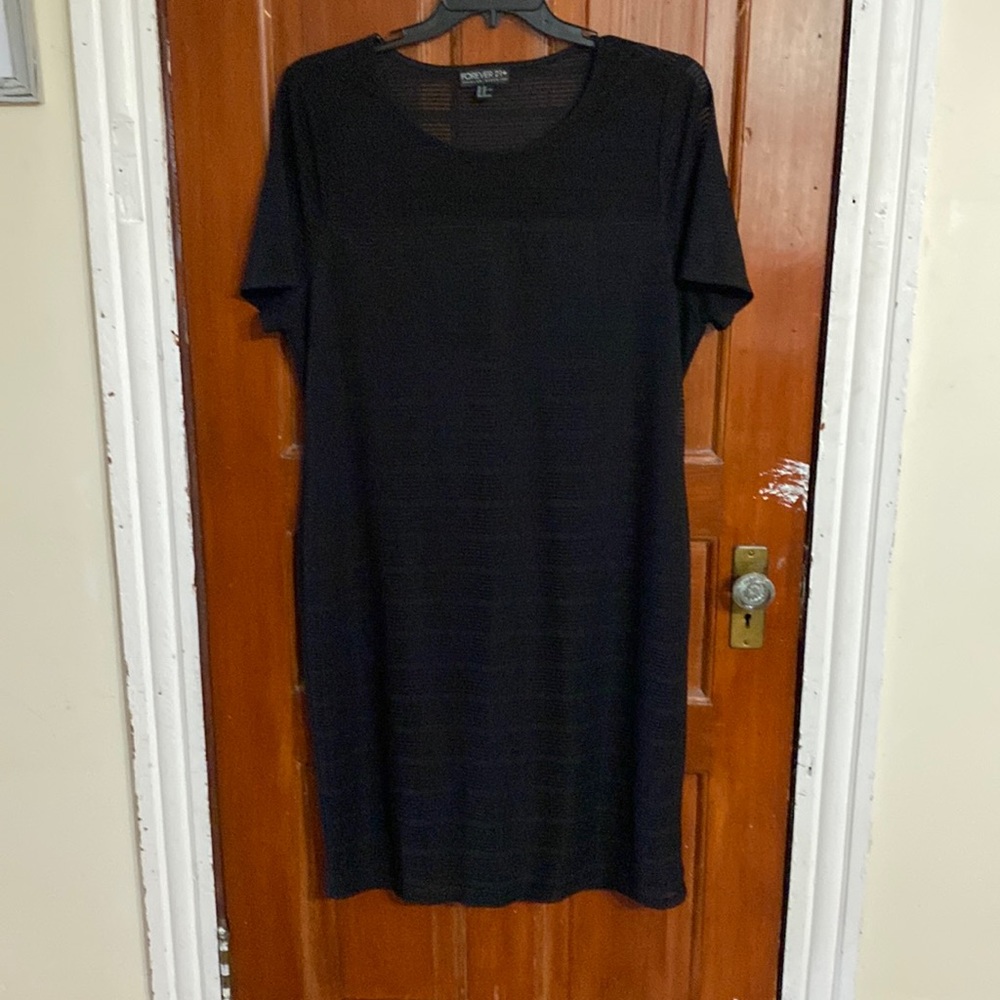 Forever 21 Sheer black dress.